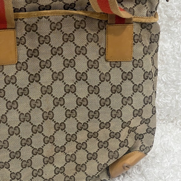 GUCCI GG Canvas Sherry Line Tote Bag - Picture 8 of 15